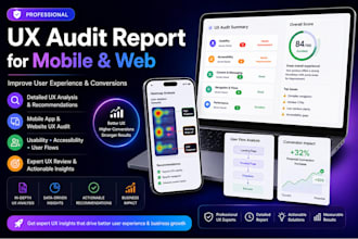 create a UX audit report for mobile and web applications