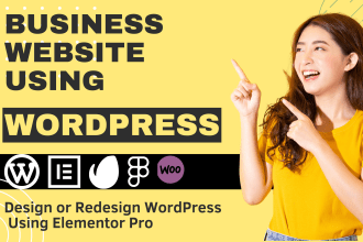 build small business wordpress website using elementor pro