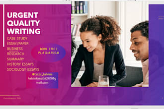 do urgent essay writing, research summary, report, ppt, case study, philosophy