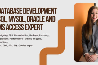 sql mysql oracle and ms access projects