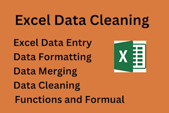 clean, organized and merge excel or CSV data