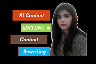 perform ai content editing and chatgpt rewriting