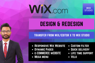 design or redesign your site with wix studio