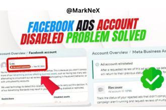 setup facebook meta business suite, manager, fix ad account problems