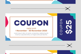 design stunning vouchers, coupons, certificates and tickets fast turnaround