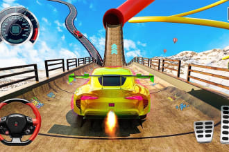 develop 3d unity car , bus and truck stunt parking games with animations