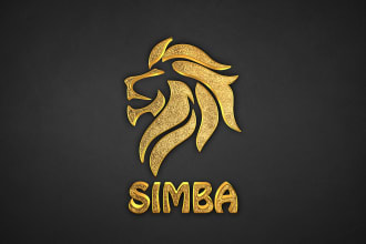 design royal luxury gold logo, silver, chrome and metallic design
