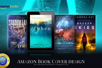 design fantasy book cover, horror book cover ebook cover with in 6 hours