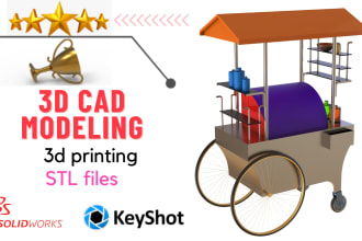 do 3d cad model, product design, technical drawing solidwork