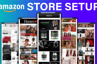 create amazon storefront design and build amazon fba brand store