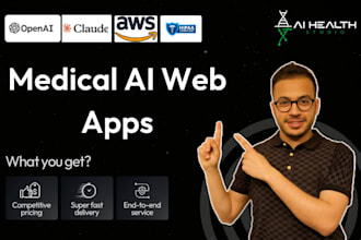build ai clinic, medical, healthcare, hipaa, pharma, web app software saas mvp