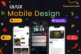 design mobile app UI UX in figma