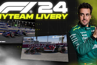 desing an f1 24 car livery for you