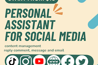 help to manage social media and virtual assistant