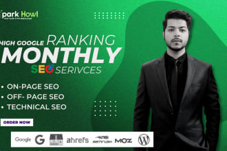 provide complete monthly SEO service to boost your ranking