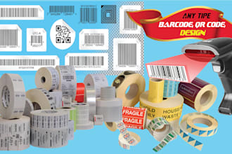 create any barcode, qr code, and qr code label,