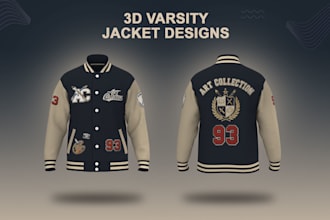 design streetwear varsity jacket mockups