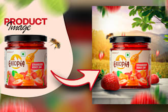 do product manipulation advertisement poster design
