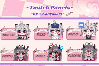 create awesome twitch panel for you
