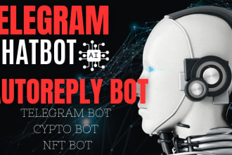 create airdrop bot, telegram bot, crypto bot, telegram chatbot, nft bot for you