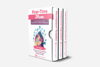 create a realistic 3d book cover and box mockup