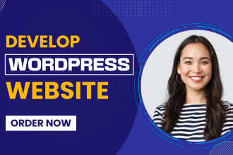 create wordpress site, develop custom wordpress, website redesign