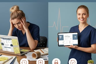 design a sleek and engaging nursing course