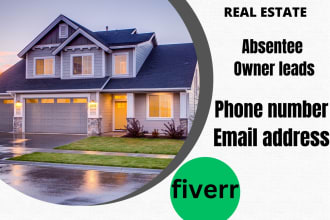 provide absentee owner real estate leads with skip tracing