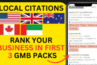 do local business SEO gmb ranking map citation listings and social bookmarking
