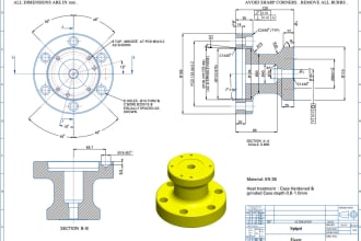 do 3d cad models, engineering drawings for manufacturing