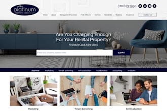 design property management website property website