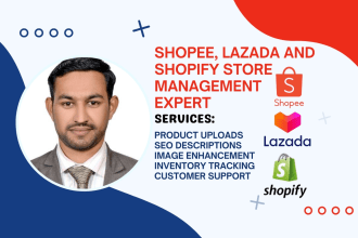 manage shopee, lazada and shopify online stores