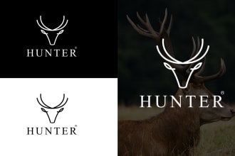 do modern unique minimalist logo design for business