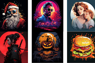 create t shirt designs and illustrations using midjourney ai