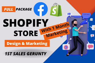 create your shopify store and achieving the first sales with facebook ads