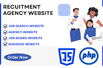 build recruitment agency website and business website design