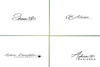 create photograph or watermark signature logo with watermark