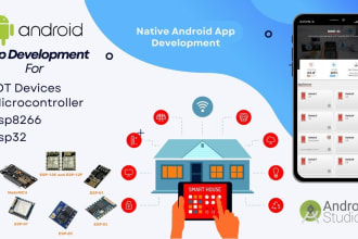 develop android app for iot, ble, home automation, esp 8266, esp 32