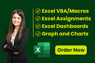 solve excel assignment and excel work