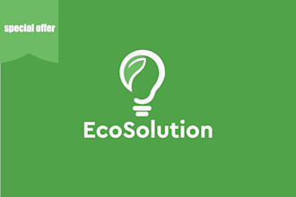 create simple minimalist service logo for any brand name for your website