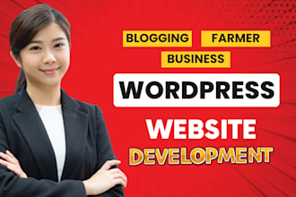 design, redesign wordpress, farmer, blogging and business website development