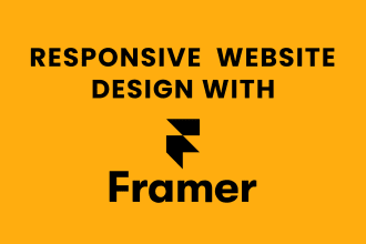 design responsive framer website with interactive framer animations