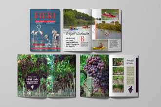 design catalog, magazine and any project with adobe indesign