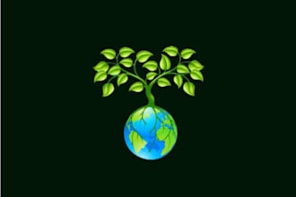 design tree logo with my creative thinking