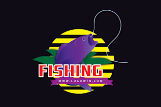design modern fishing and hunting logo