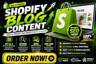 write and post gpt ai content for your shopify store any niche with 1k articles