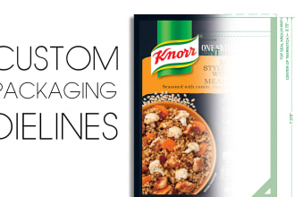 create a custom packaging dieline for you