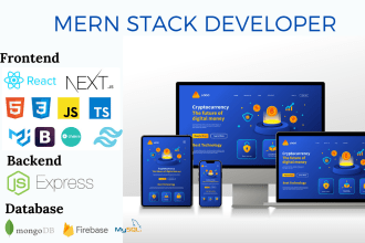 develop full stack web application as mern stack developer