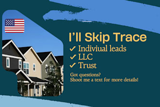 do bulk skip tracing for real estate leads