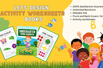 design math, english and science worksheets and books for you